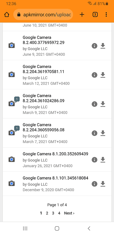 Другие версии APK файла для загрузки