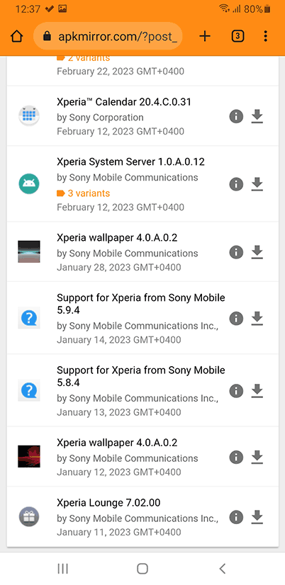 Приложения, предназначенные для определенных телефонов