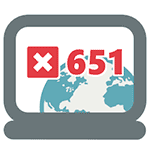 Ошибка 651 при подключении