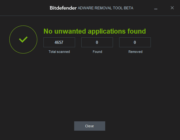 Результат поиска Adware