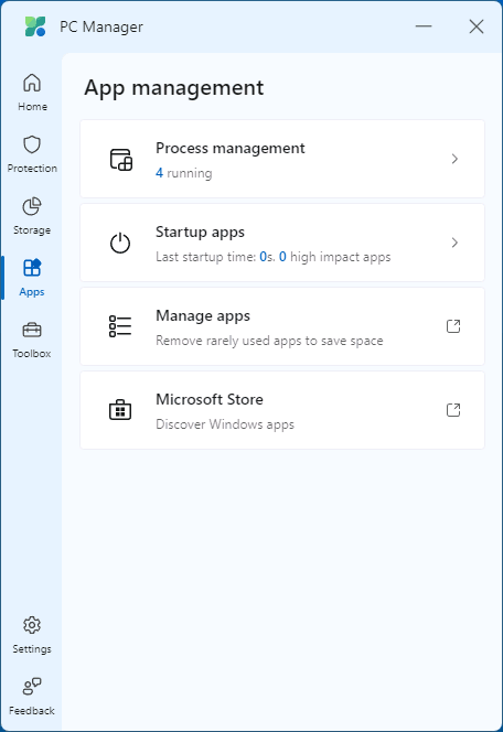 Вкладка Apps