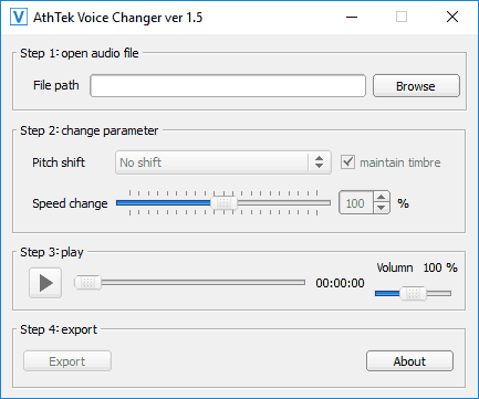 Бесплатная программа AthTek Voice Changer