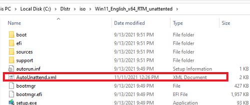 AutoUnattend.xml скопировать на установочную флешку Windows 11