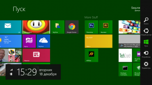 Панель Charms в Windows 8