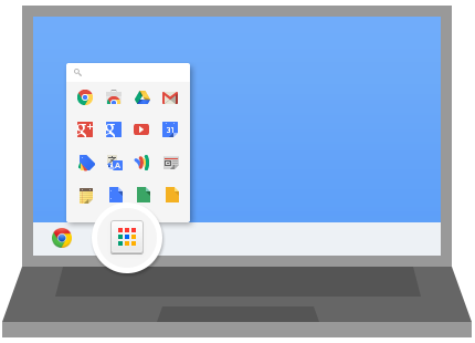 Панель запуска приложений Chrome