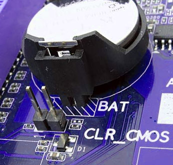 Джампер очистки CMOS