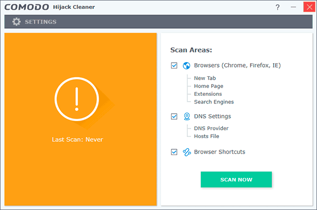 Comodo Hijack Cleaner