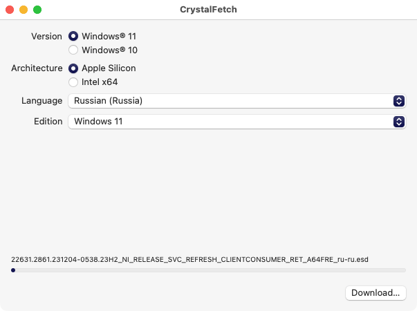 Выбор версии Windows