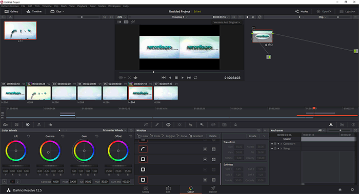 Инструменты цветокоррекции DaVinci Resolve