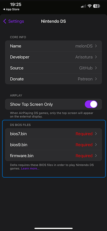 Загрузка БИОС для Nintendo DS