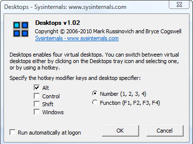 Настройки Desktops