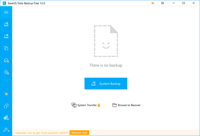 Главное окно Easeus Todo Backup Free