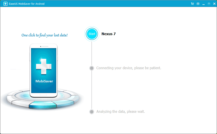 Главное окно программы Easeus Mobisaver for Android Free