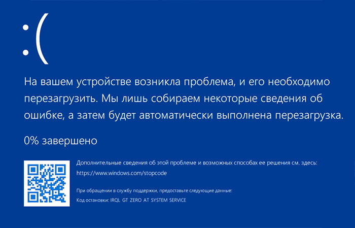 Синий экран BSoD