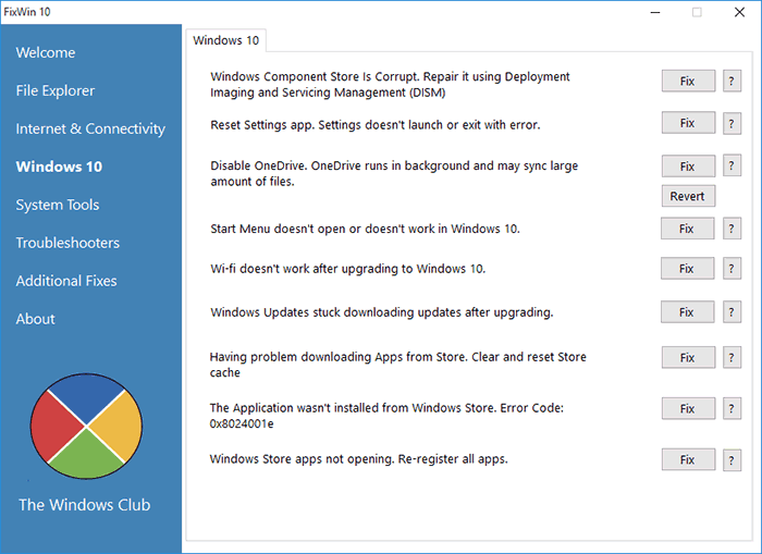 Исправление ошибок Windows 10