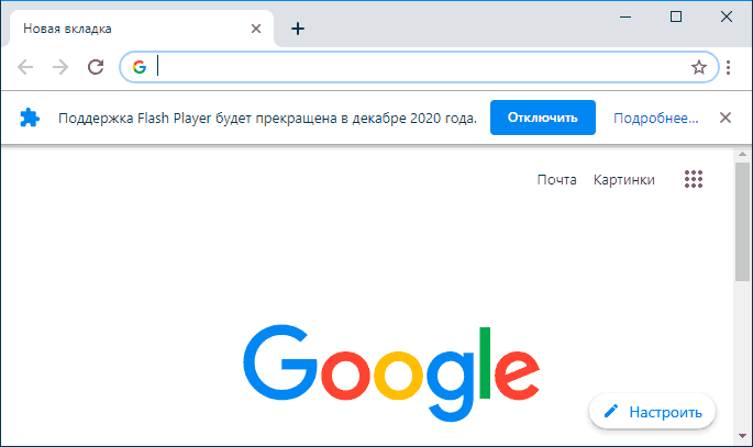 Поддержка Flash Player будет прекращена