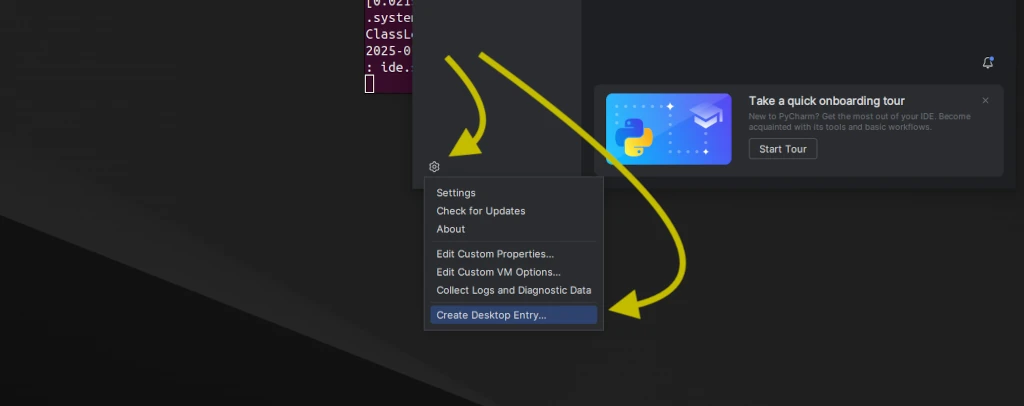 Створення ярлика PyCharm в Ubuntu