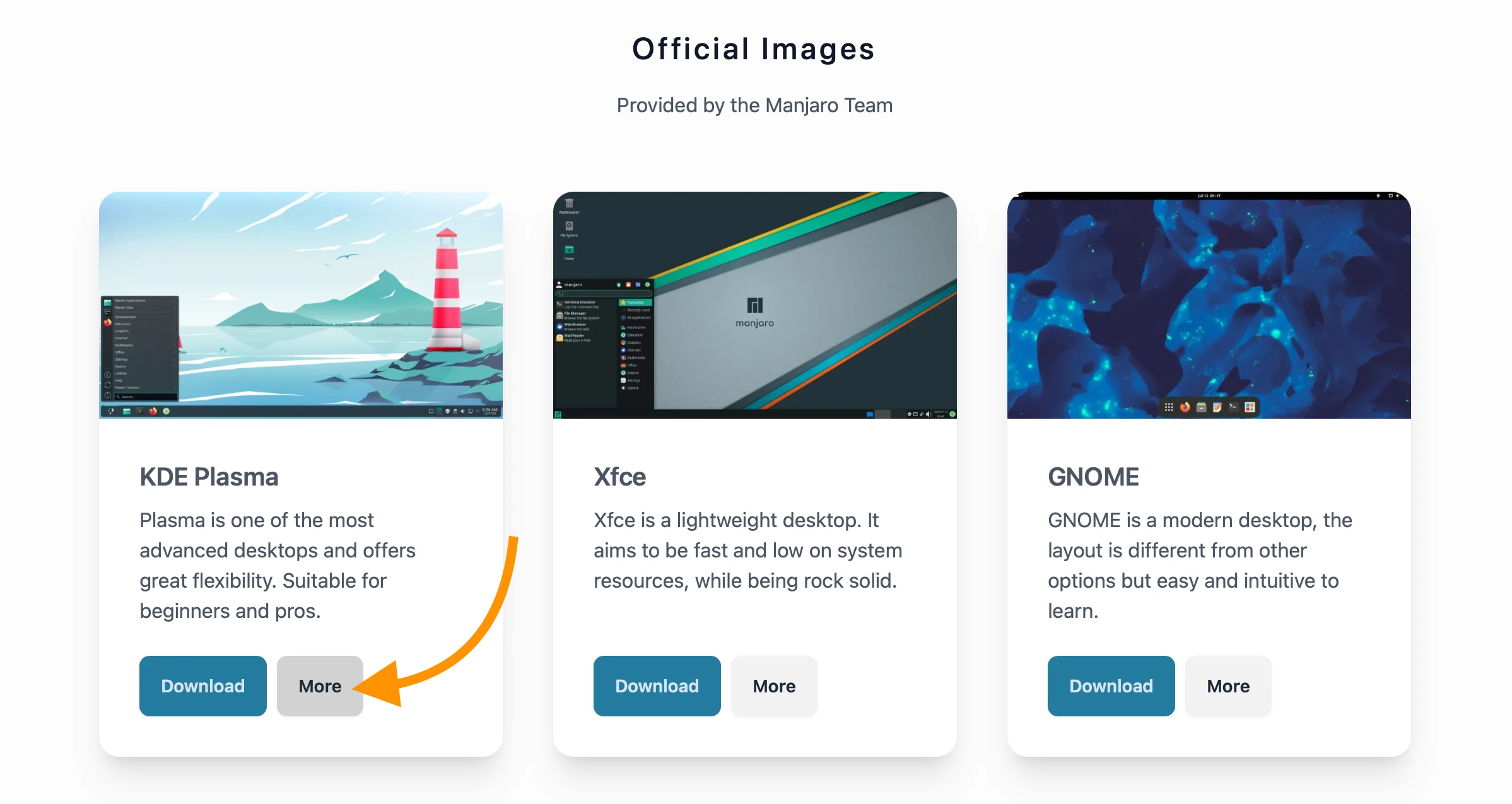 Завантаження Manjaro linux