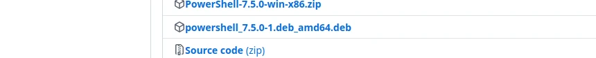 Сторінка PowerShell на GitHub