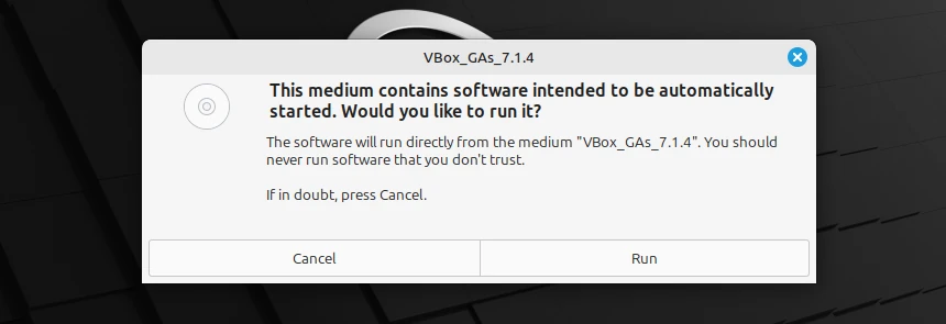 Автоматичне встановлення доповнень VBox в Linux