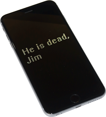 Черный экран на iPhone