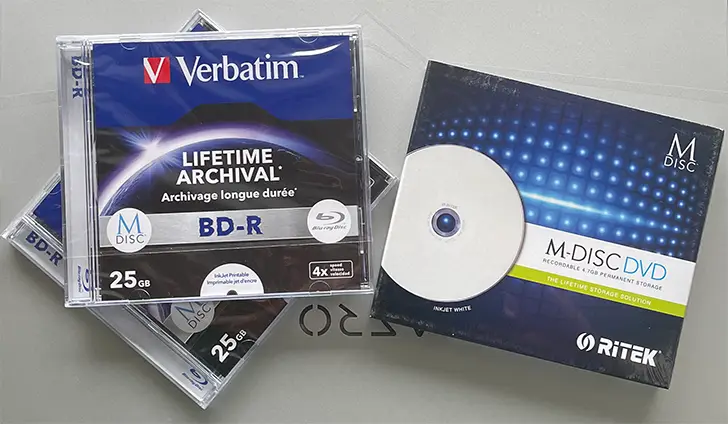 Диски M-Disc DVD-R и BD-R