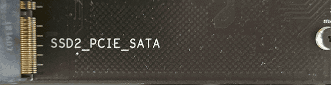 Разъём M.2 с поддержкой PCIe NVMe и SATA
