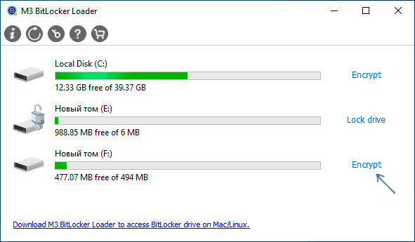 Программа M3 BitLocker Loader