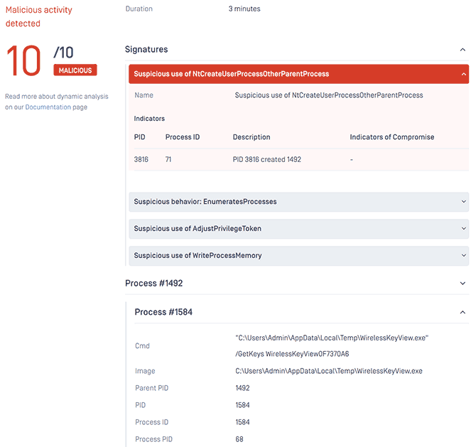 Сканирование в песочнице metadefender Cloud