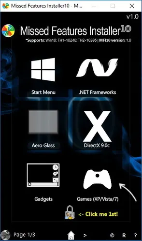 Игры в Missed Features Installer