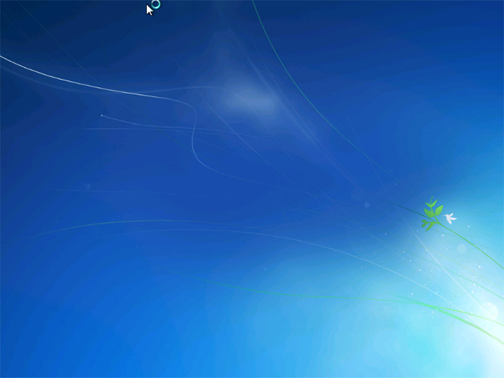 Начало установки Windows 7