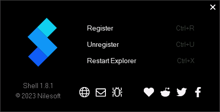 Менеджер меню Nilesoft Shell