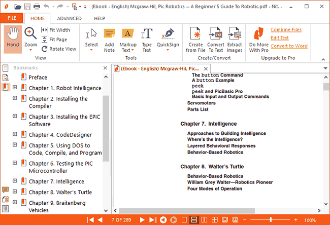 Бесплатная программа Nitro PDF Reader