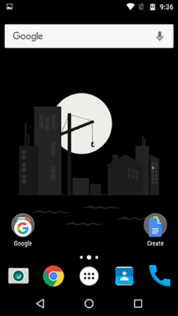 Главное меню Nova Launcher
