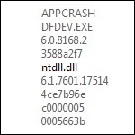 Ошибка ntdll.dll