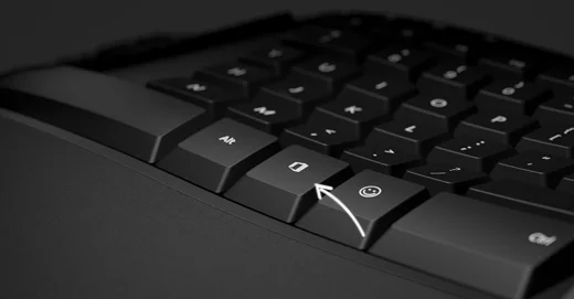 Клавиша Office на клавиатуре Microsoft