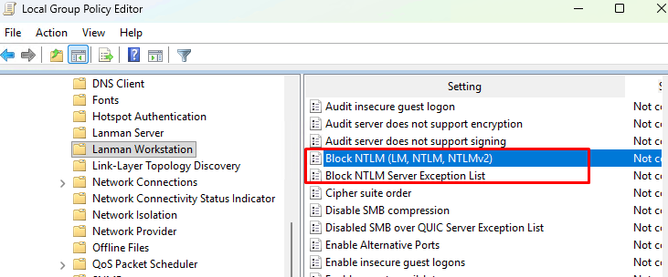 Отключить NTLM для SMB клиента через GPO