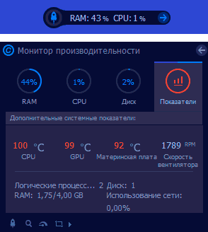 Монитор производительности системы