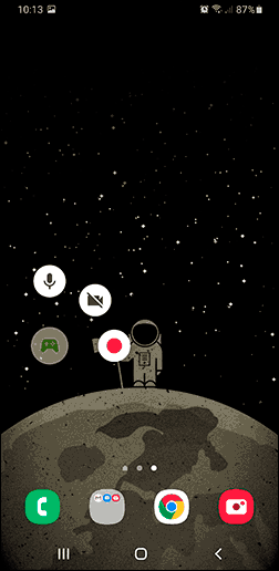 Запись домашнего экрана Android в Play Игры
