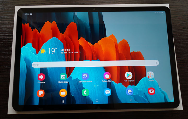 Samsung Galaxy Tab S7 спереди