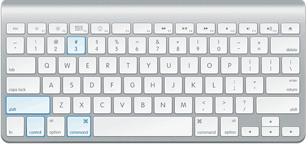 Скриншот в буфер обмена на Mac OS X