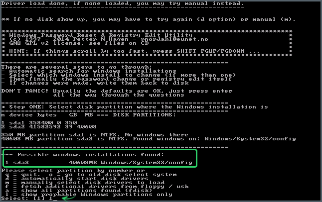 Выбор установки Windows