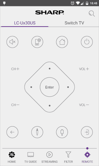 Пульт для телевизора Sharp на Android и iPhone
