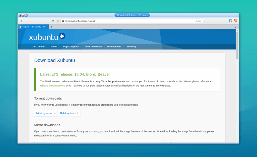 Загрузить Xubuntu