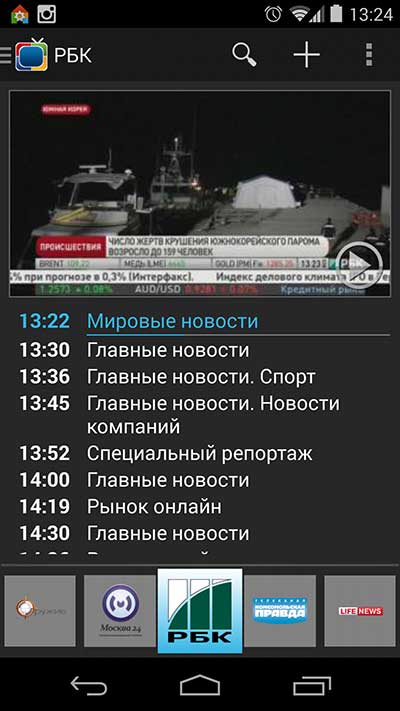 Программе передач в SPB TV