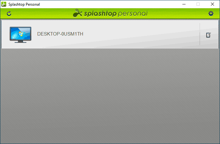 Главное окно Splashtop Personal