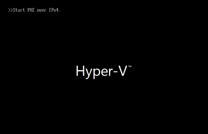 Черный экран Start PXE ovewr IPv4