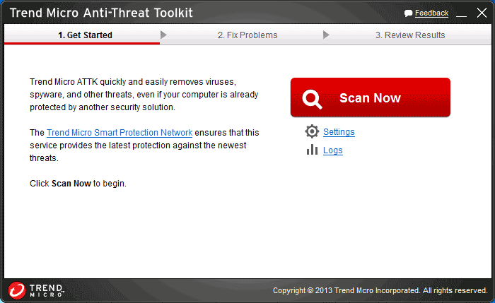 Главное окно Anti Threat Toolkit