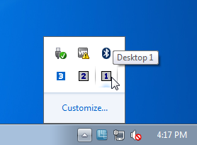 Несколько рабочих столов Windows с помощью Tri-Desk-A-Top