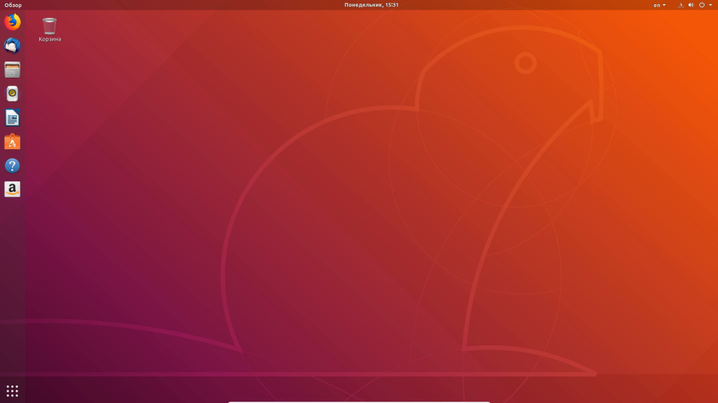 Ubuntu desktop